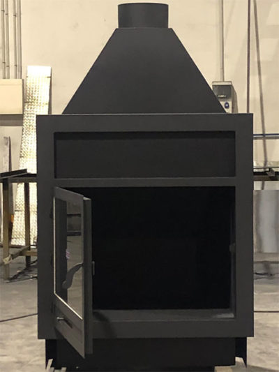 Chimeneas de Leña de Hierro Insertables y Esquineras Decorativas.